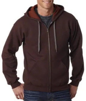 18700 Gildan Adult Heavy BlendVintage Classic Full-Zip Hooded Sweatshirt Russet