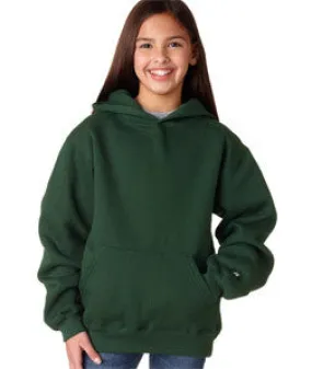 2254 Badger Youth Hooded Sweatshirt Forest Green