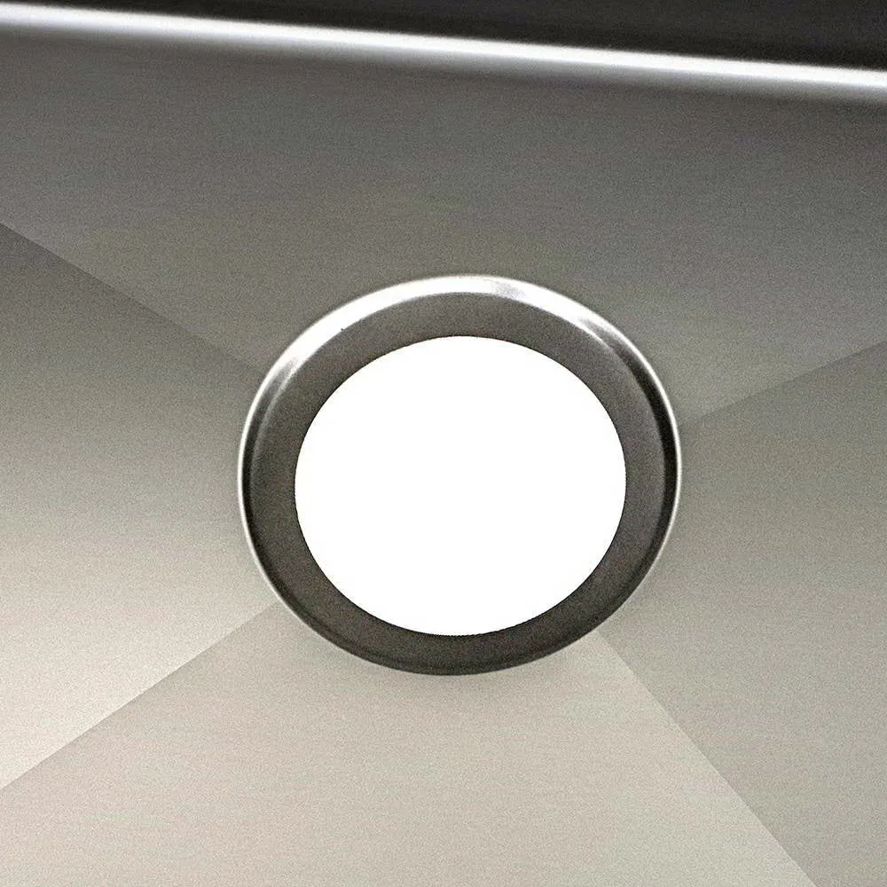 60cm Stainless Steel Kitchen Double Sink Basin Bowl Under/Top/Flush Mount Black