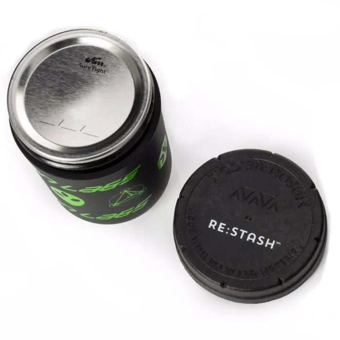 Alien Labs - RE:STASH Silicone & Glass Jar - 1/2oz Capacity