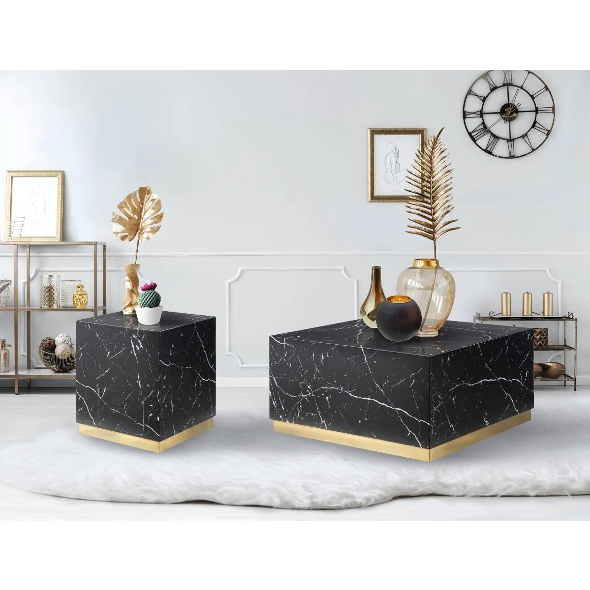 Astraia Black Rectangular Coffee Table