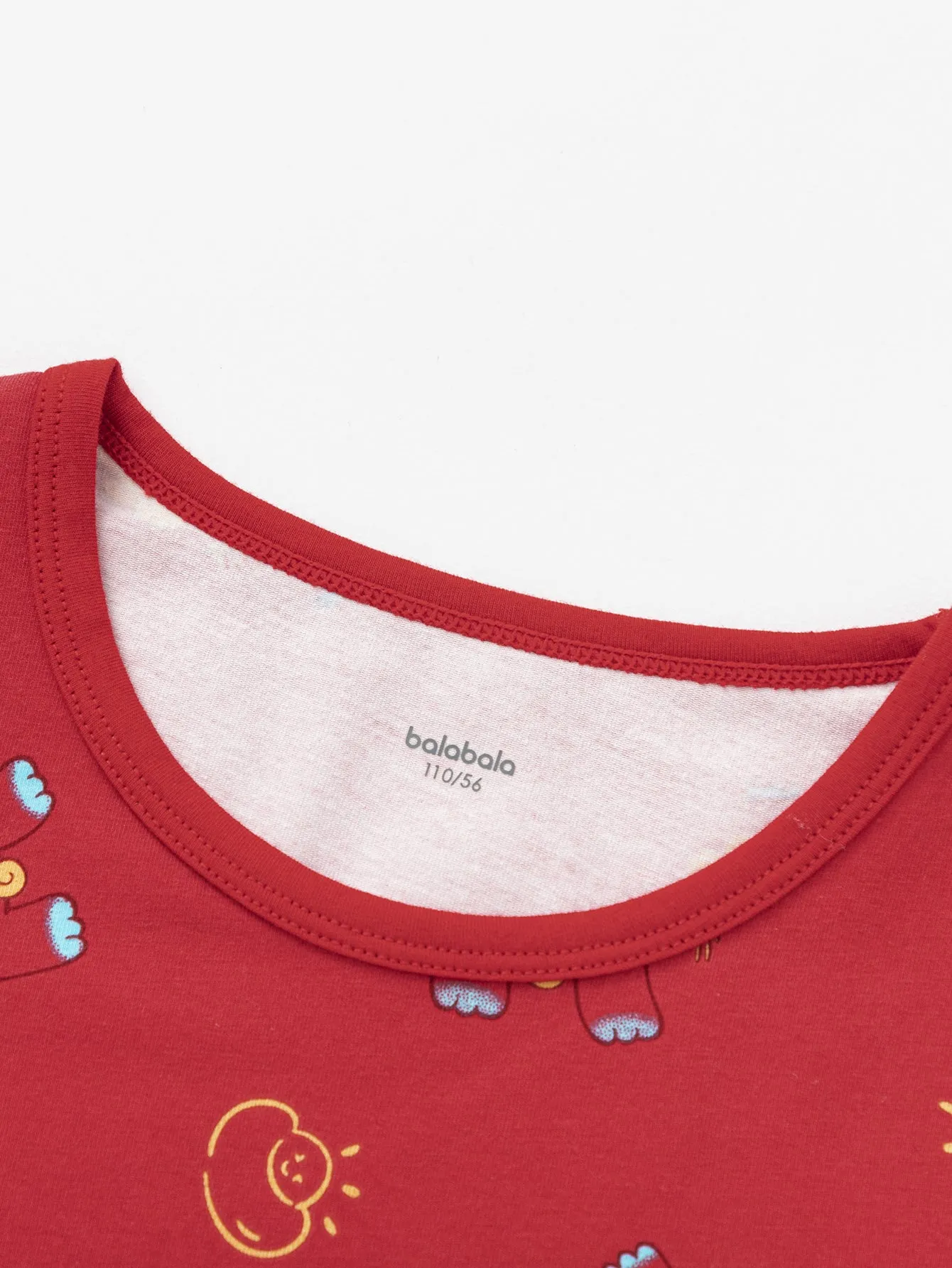 Balabala Baby Autumn Clothes Suit Year of the Snake Boy And Girl Thermal Underwear Animal Year Red Pajamas