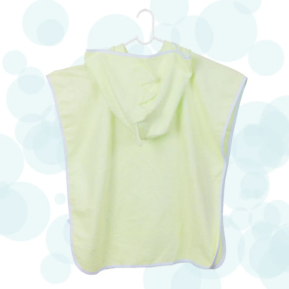 Bamboo Cotton Hooded Poncho - Dino