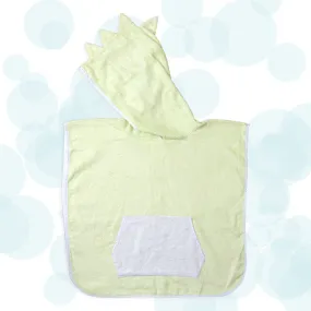 Bamboo Cotton Hooded Poncho - Dino