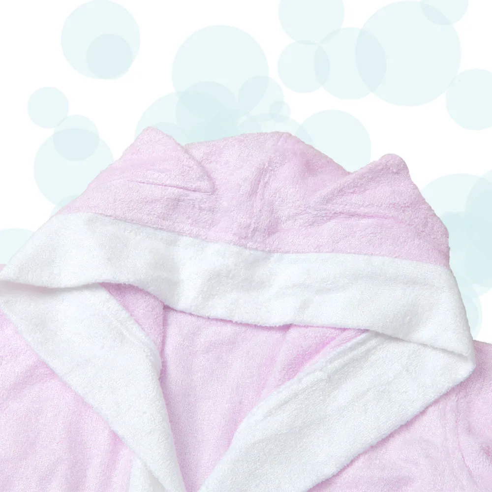 Bamboo Cotton Hooded Poncho - Kitty