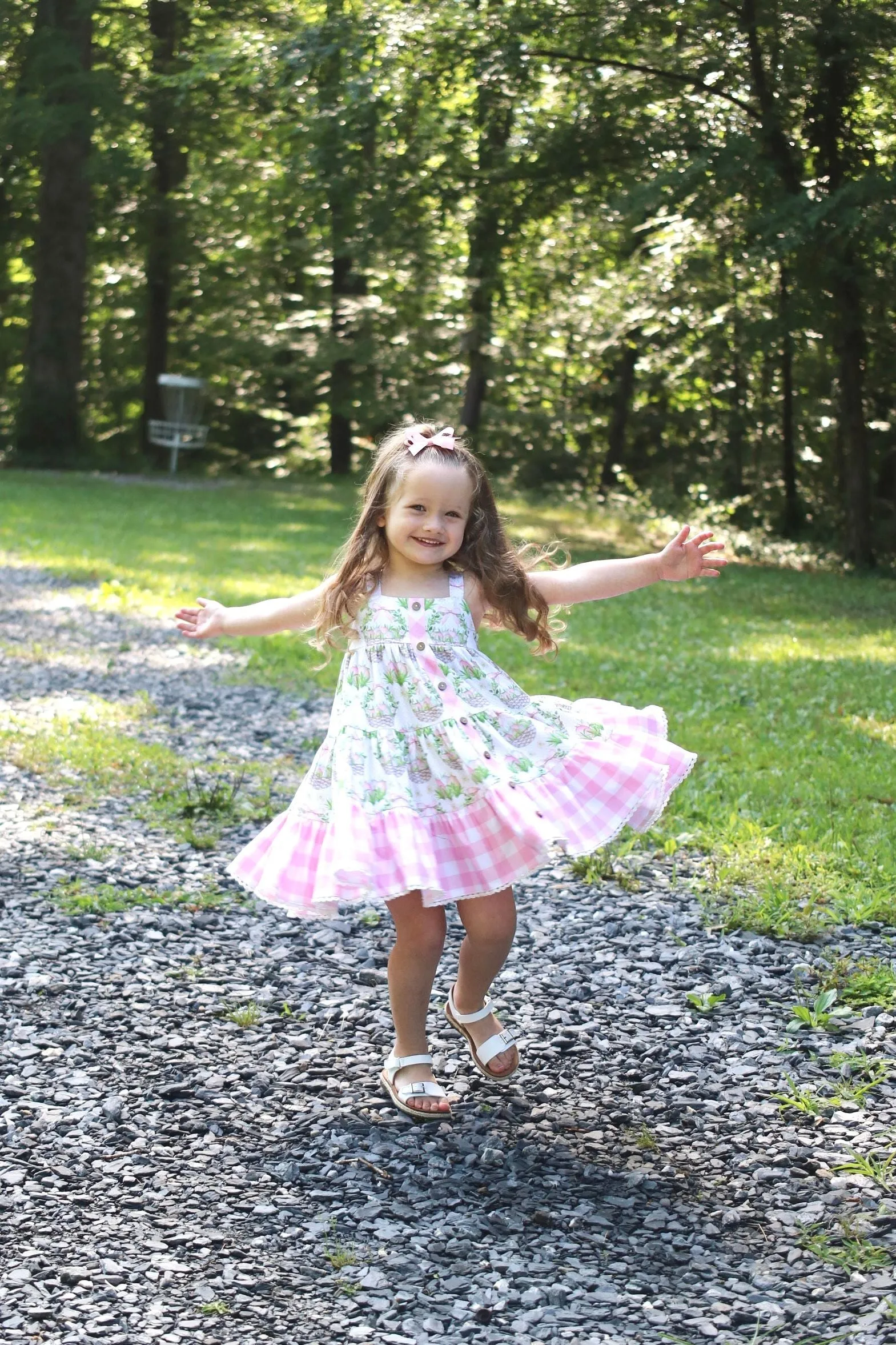 BEG Garden Twirler Baskets & Bunnies Twirl Dress