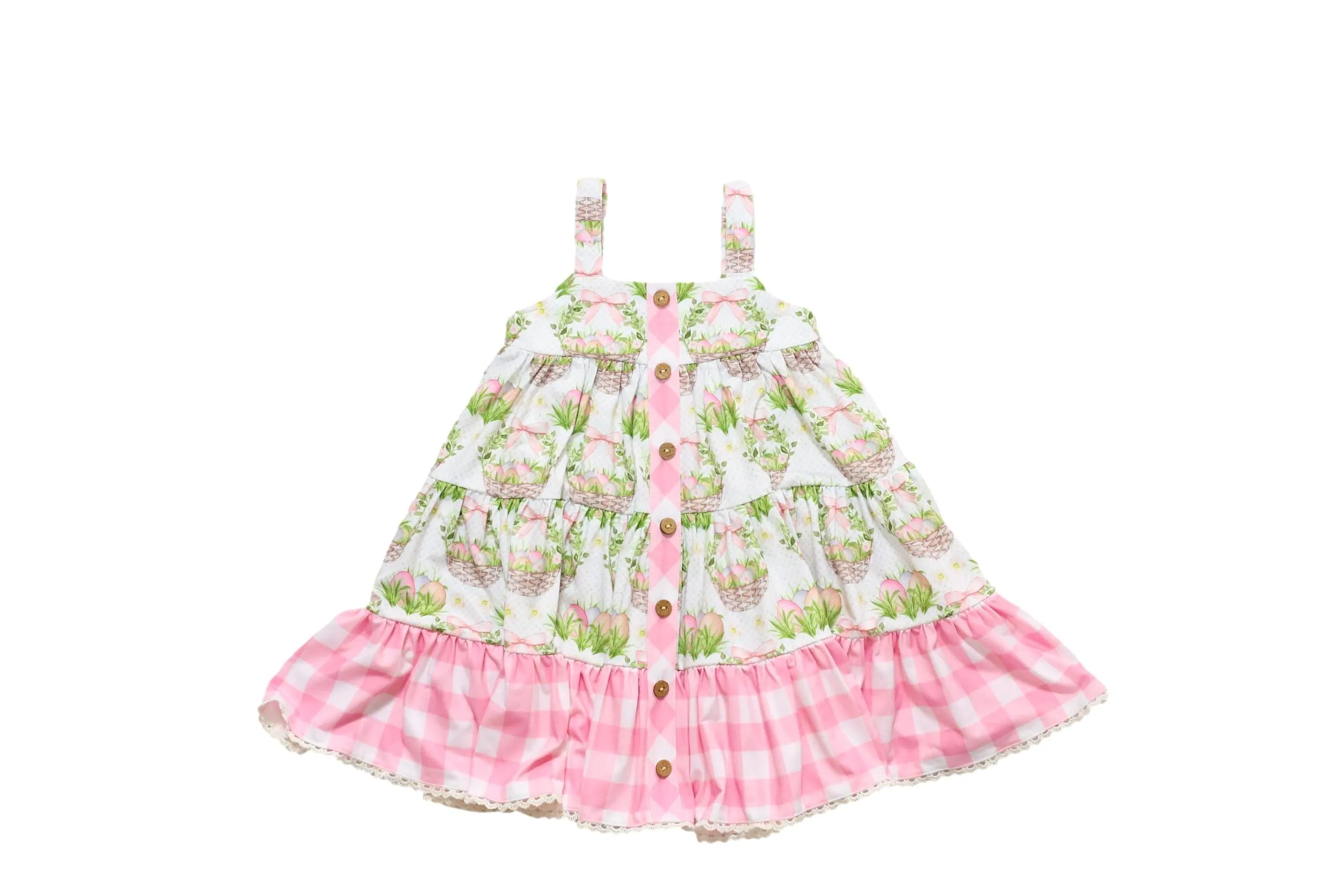 BEG Garden Twirler Baskets & Bunnies Twirl Dress