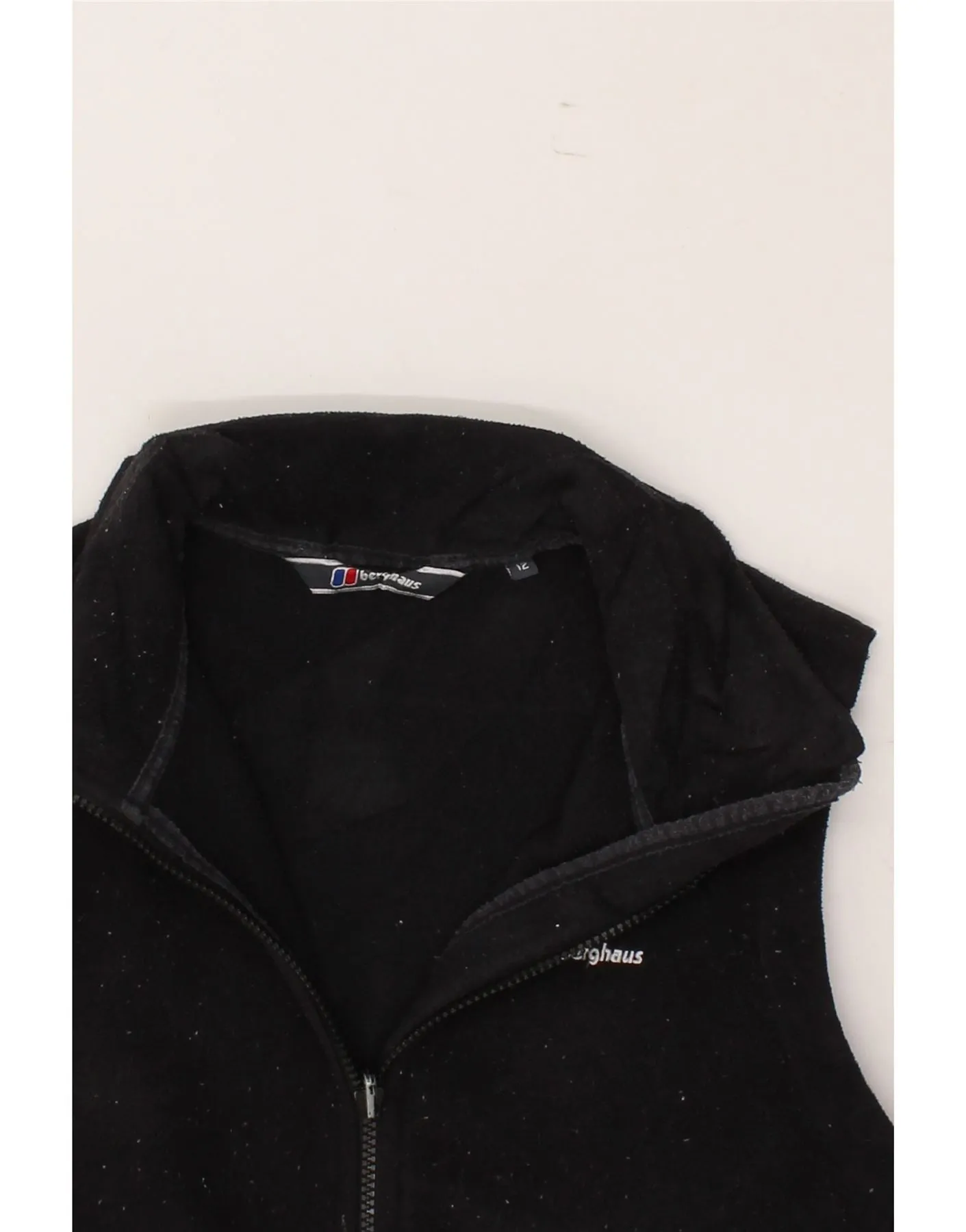BERGHAUS Womens Fleece Gilet UK 12 Medium Black Polyester