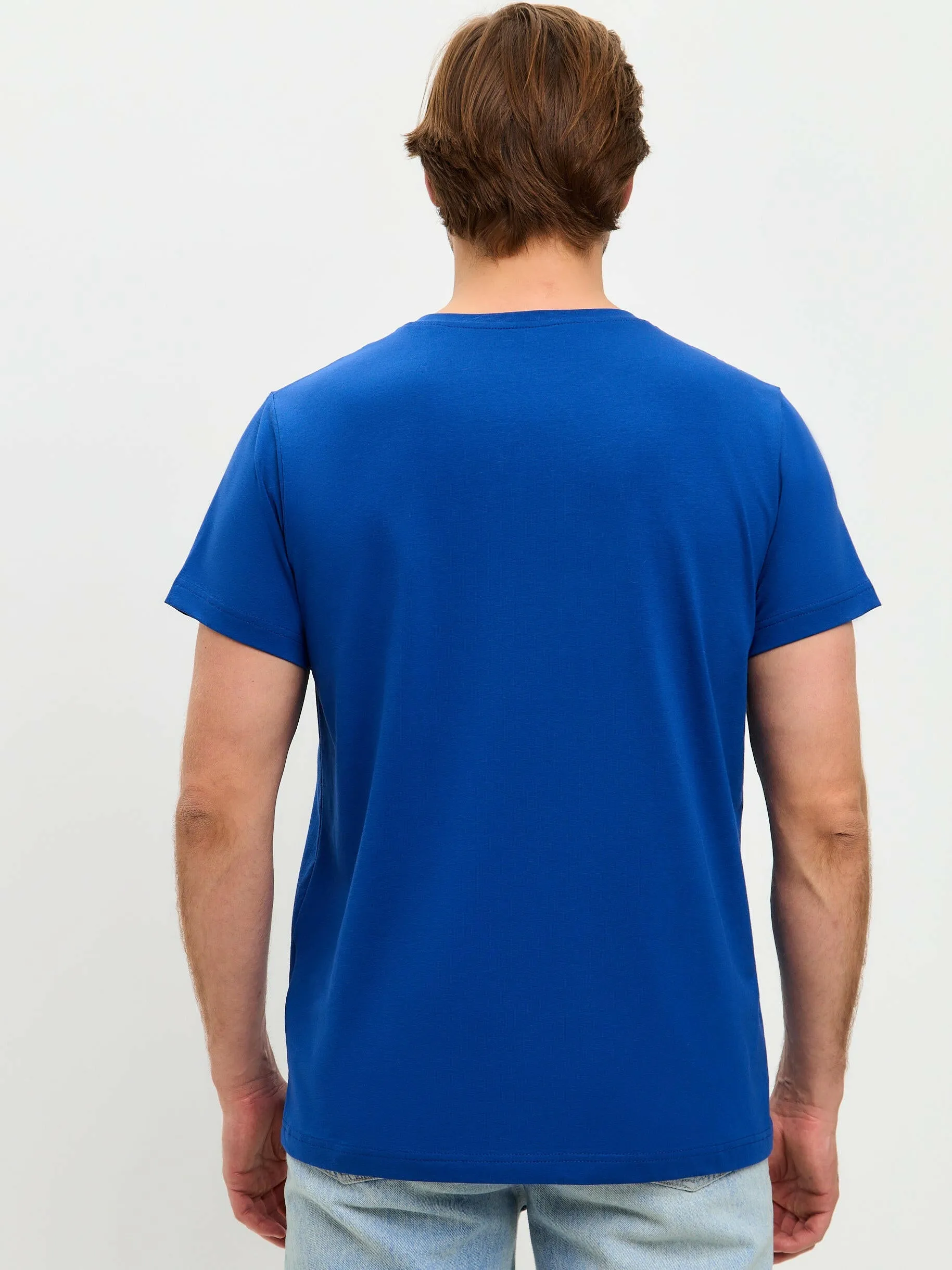 Blue Printed T-shirt HOODIE CAT