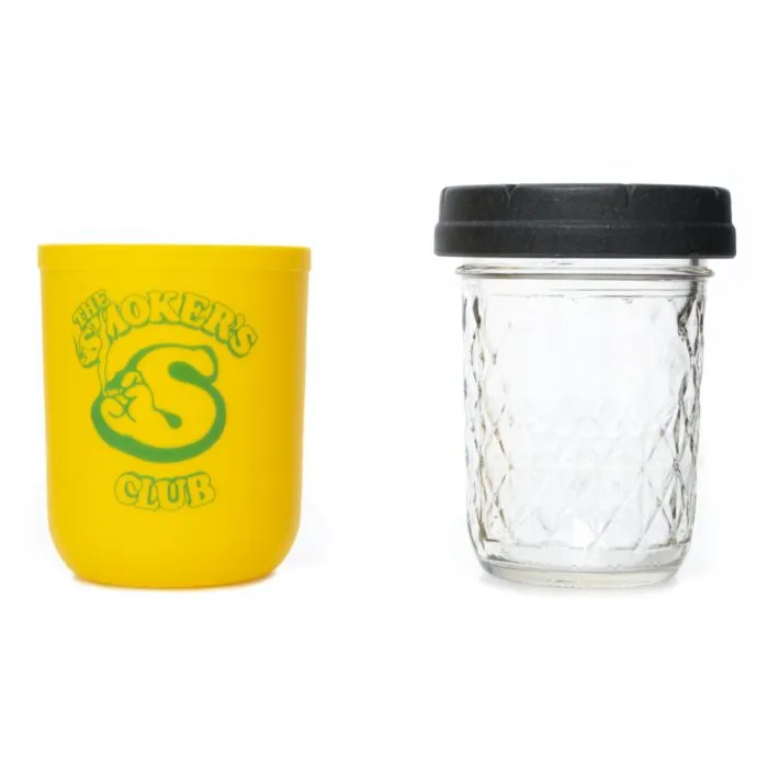 Bring Ya Lungs - The Smokers Club - RE:STASH Silicone & Glass Jar - 1/2oz Capacity