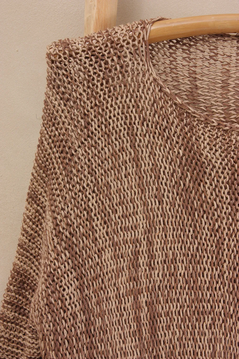 Brown melange shirt