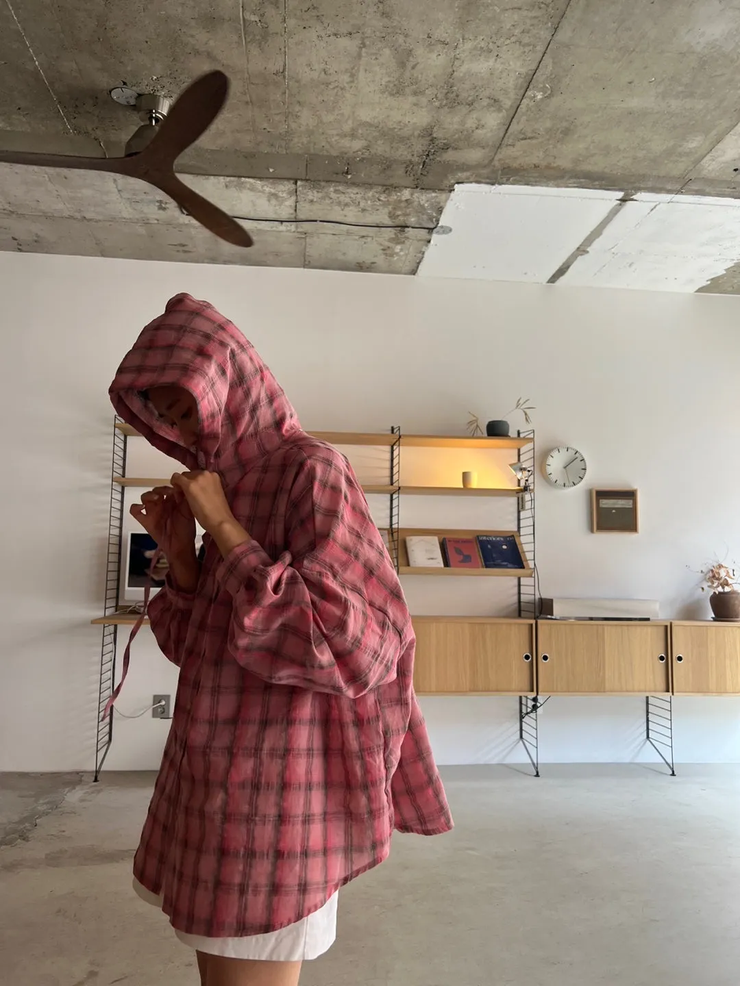 CAMBO Plaid hoodie shirt