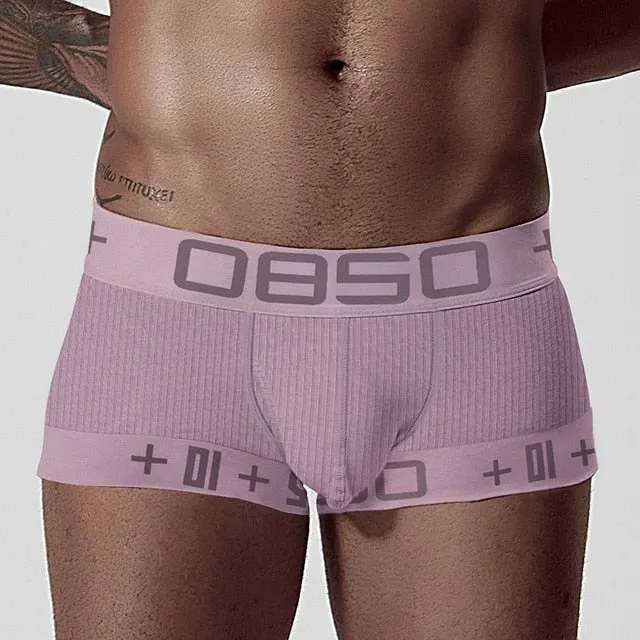 Cotton Striped Letter Printed Boxer