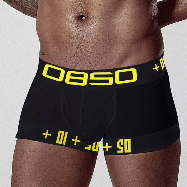 Cotton Striped Letter Printed Boxer