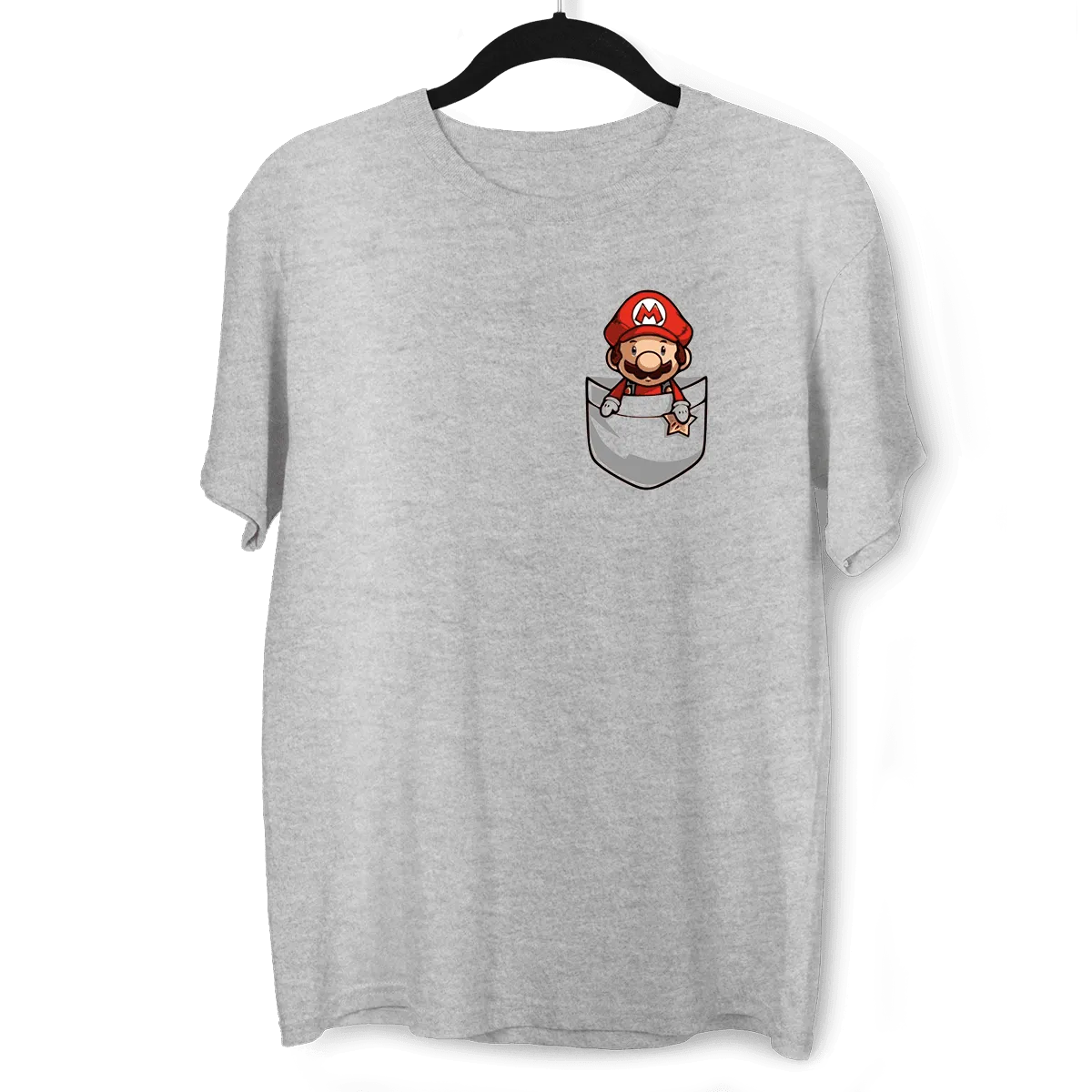 Cute Super Mario in the pocket Tee Nintendo SNES for All retro Minds