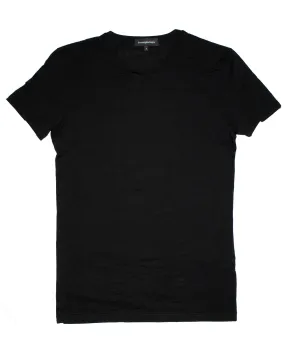 Ermenegildo Zegna T-Shirt Round Neck Black Micromodal L SALE
