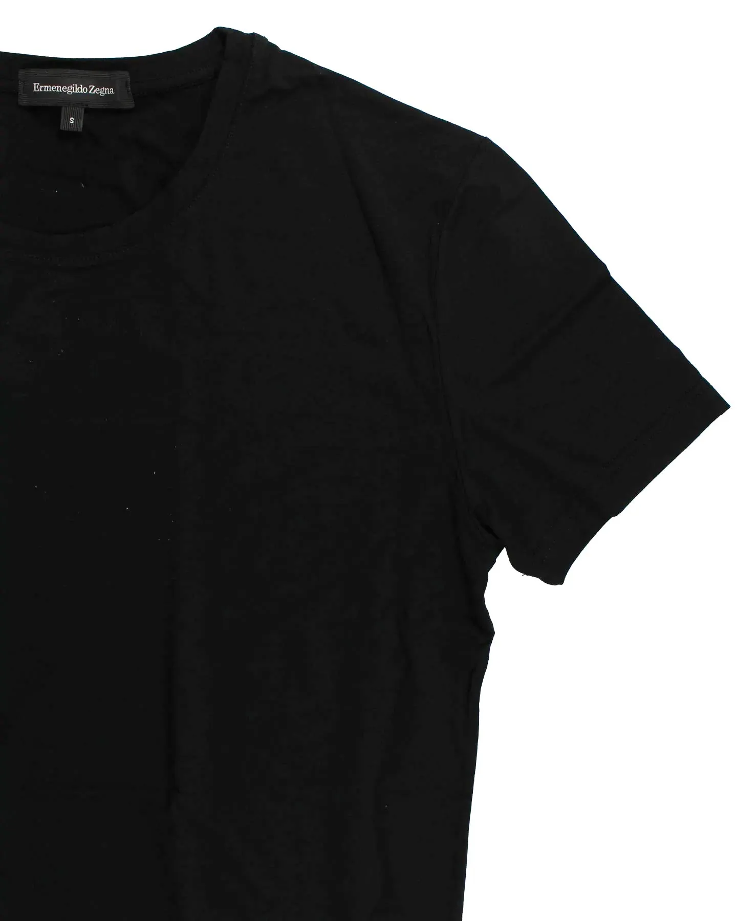 Ermenegildo Zegna T-Shirt Round Neck Black Micromodal L SALE