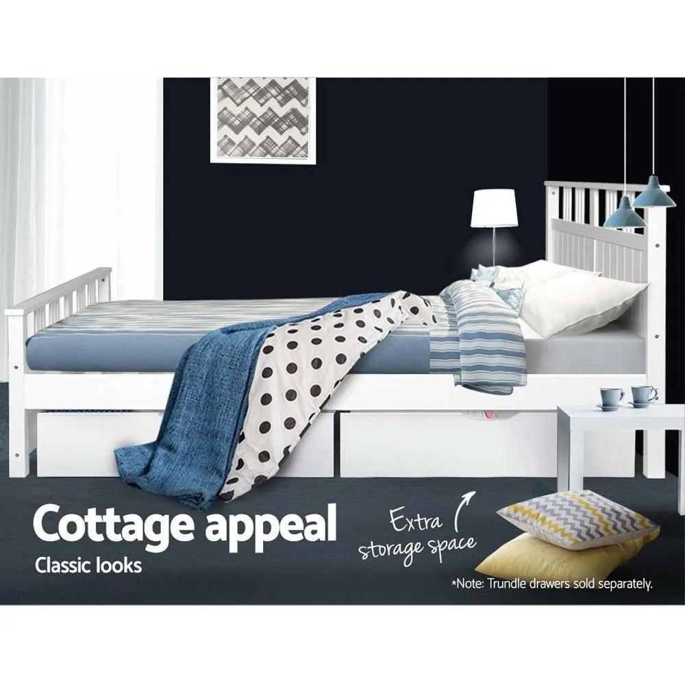 Eva Timber Double Bed Base
