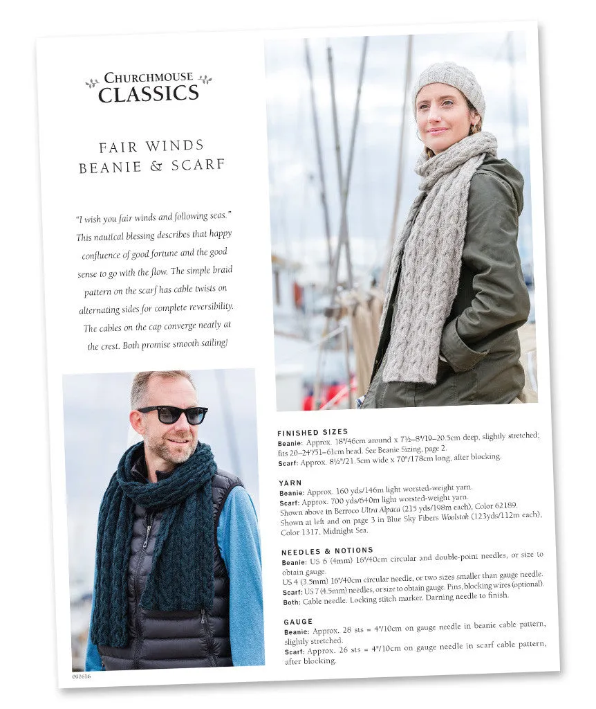 Fair Winds Beanie & Scarf Using Berroco Ultra Alpaca