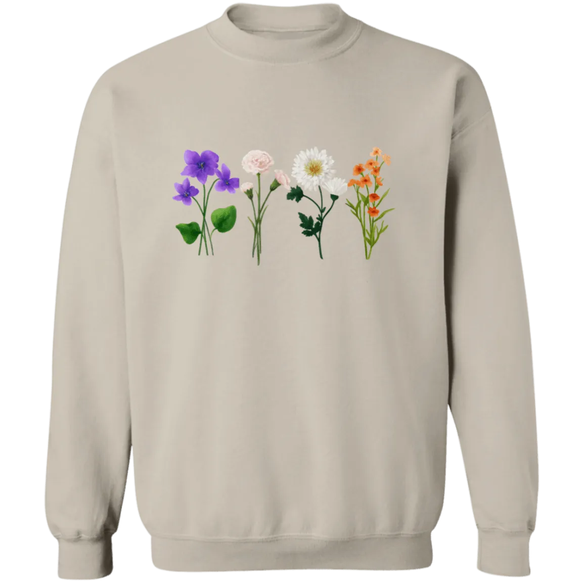 Flower Crewneck  Sweatshirt