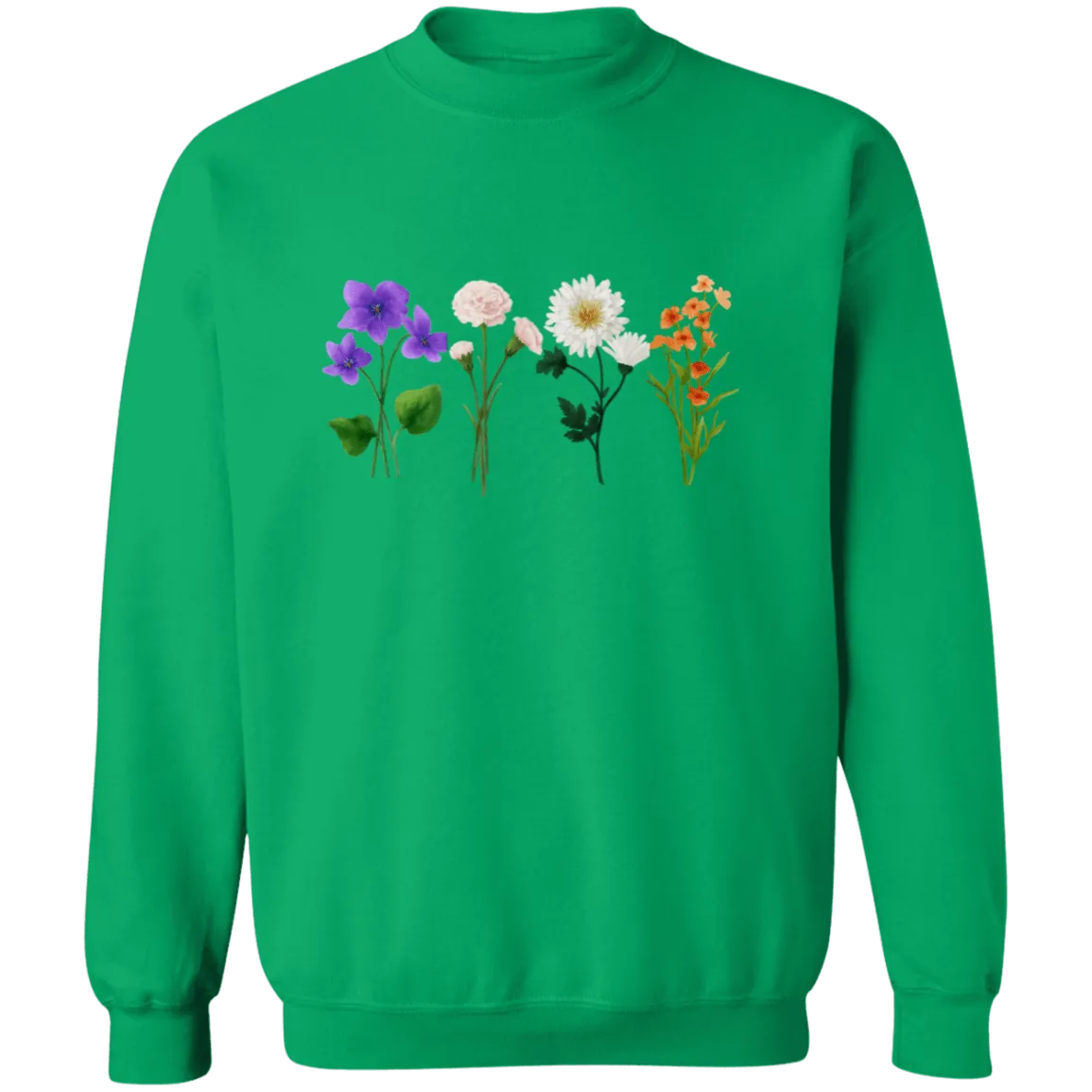 Flower Crewneck  Sweatshirt