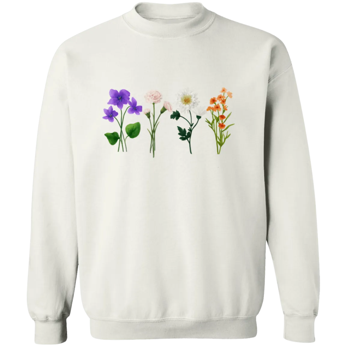 Flower Crewneck  Sweatshirt