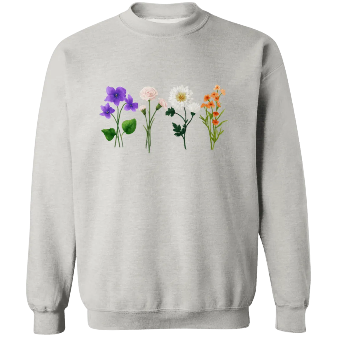 Flower Crewneck  Sweatshirt