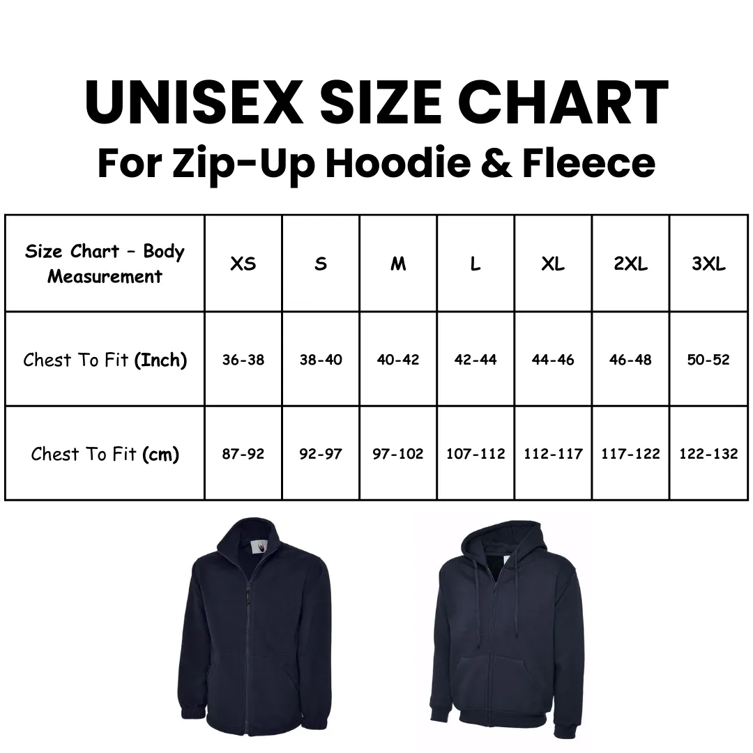 HealthCare Worker Custom UNISEX full zip FLEECE or HOODIE