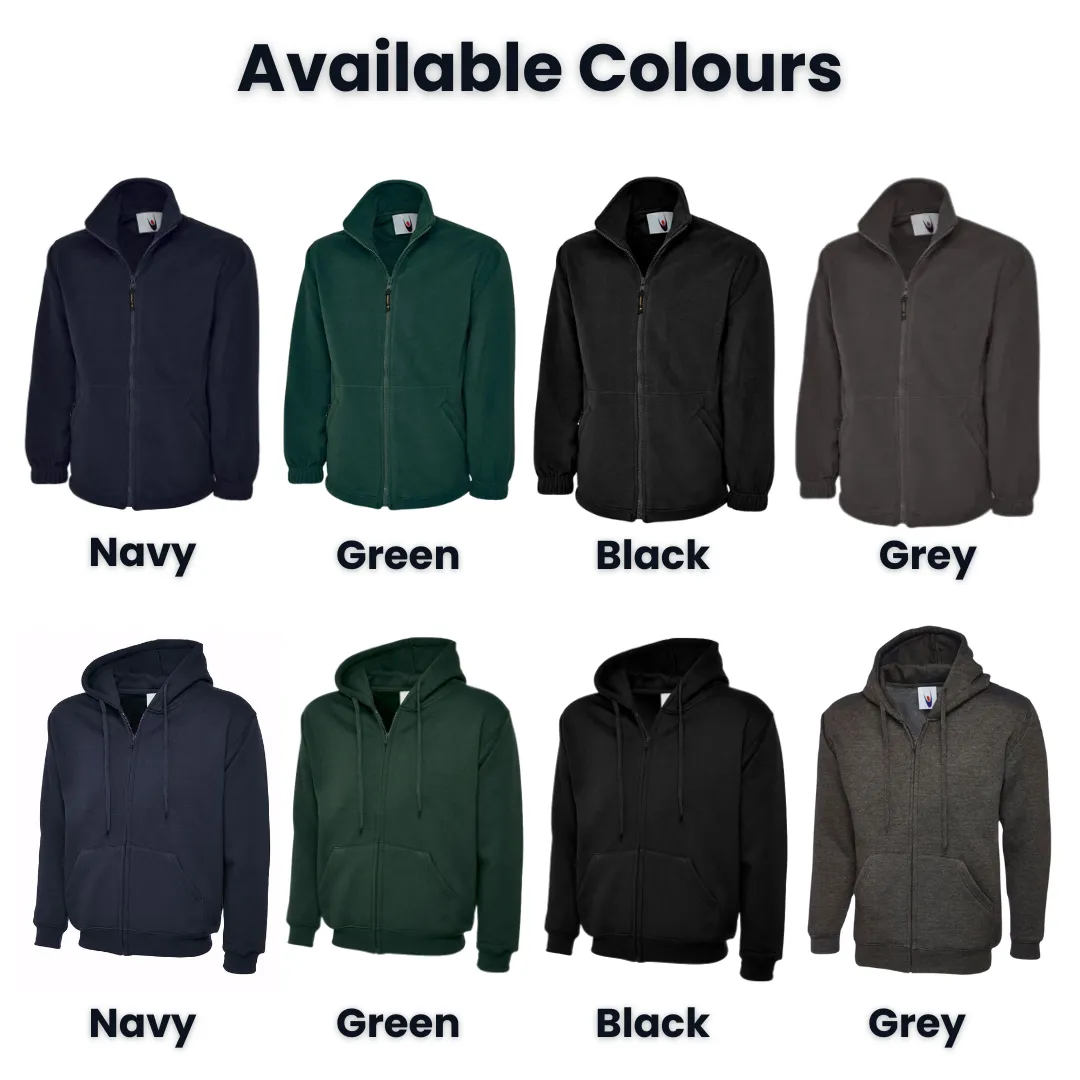 HealthCare Worker Custom UNISEX full zip FLEECE or HOODIE