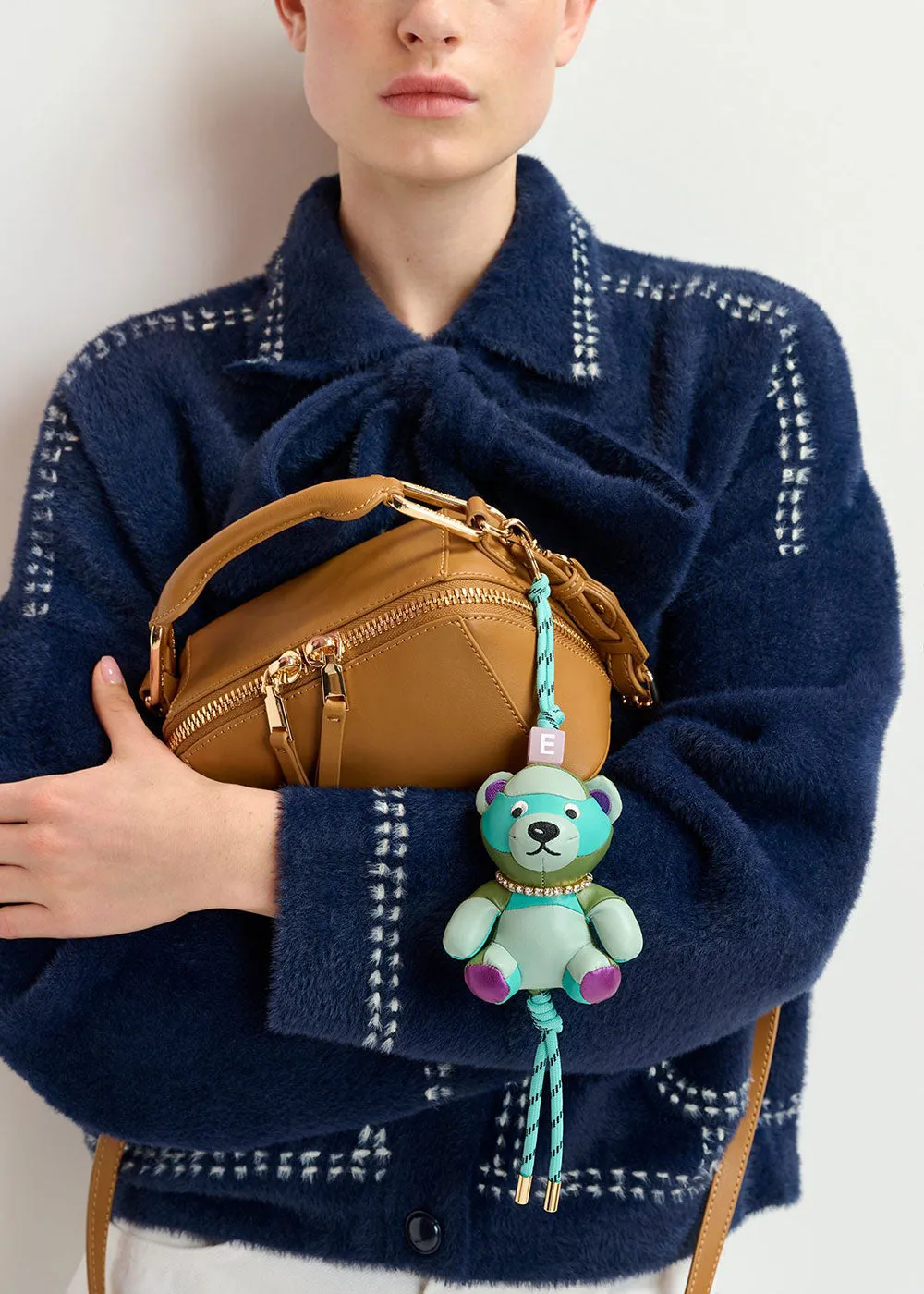 Hoops Contrast Stitch Knit - Dark Blue
