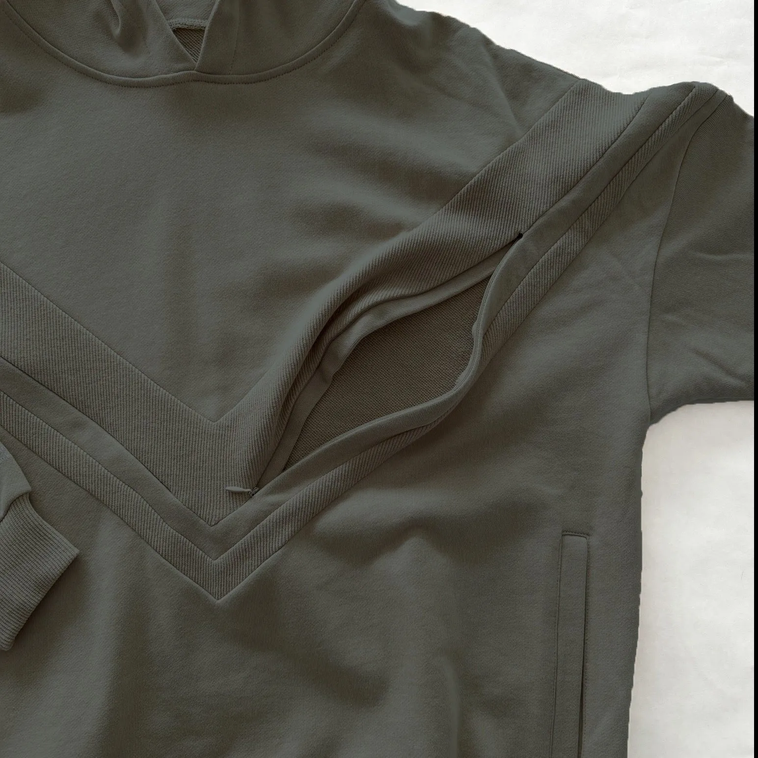 Isabella The Organic Oversized Nursing & Pregnancy Hoodie (Wood Ash)