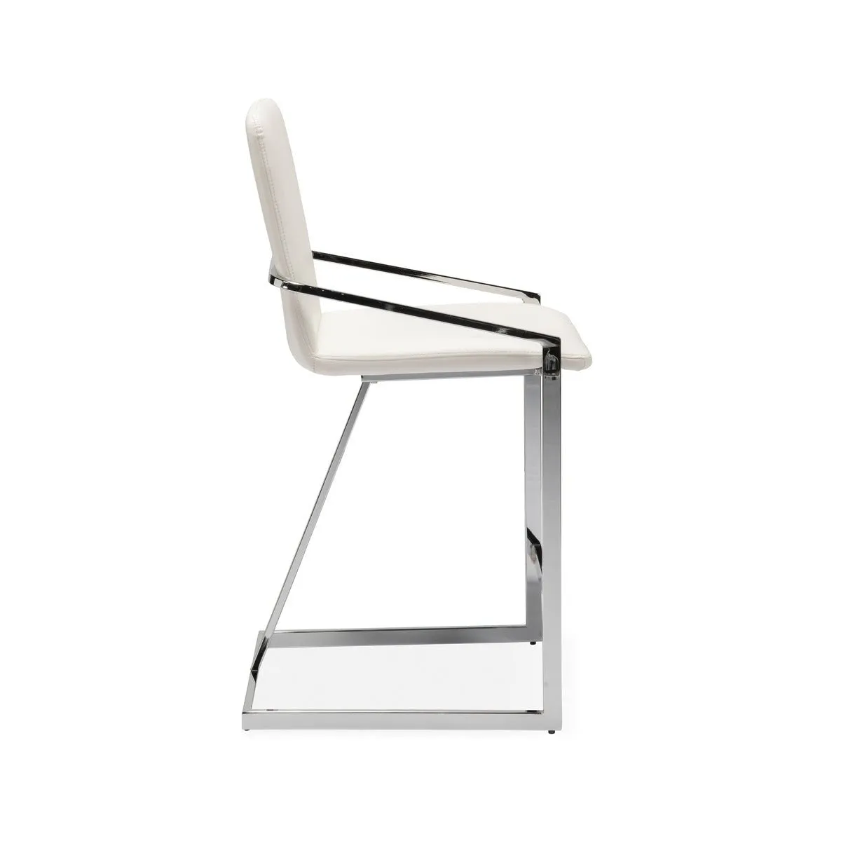 Jasmine White Counter Height Chair - Set of 2