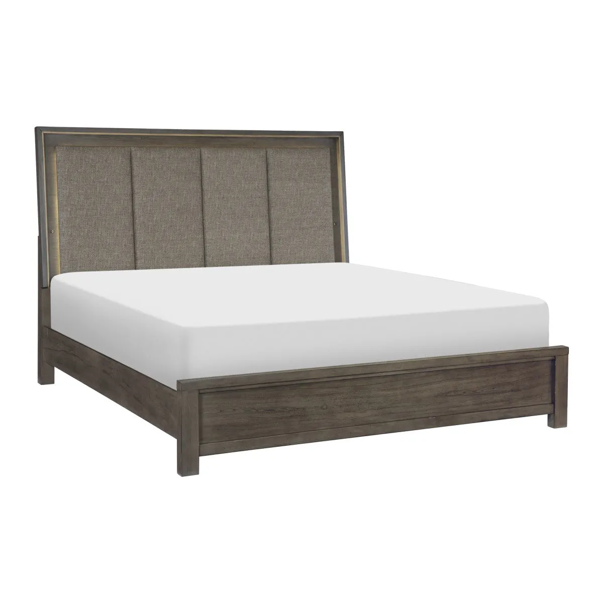 King Bed with USB Ports & LED Lighting