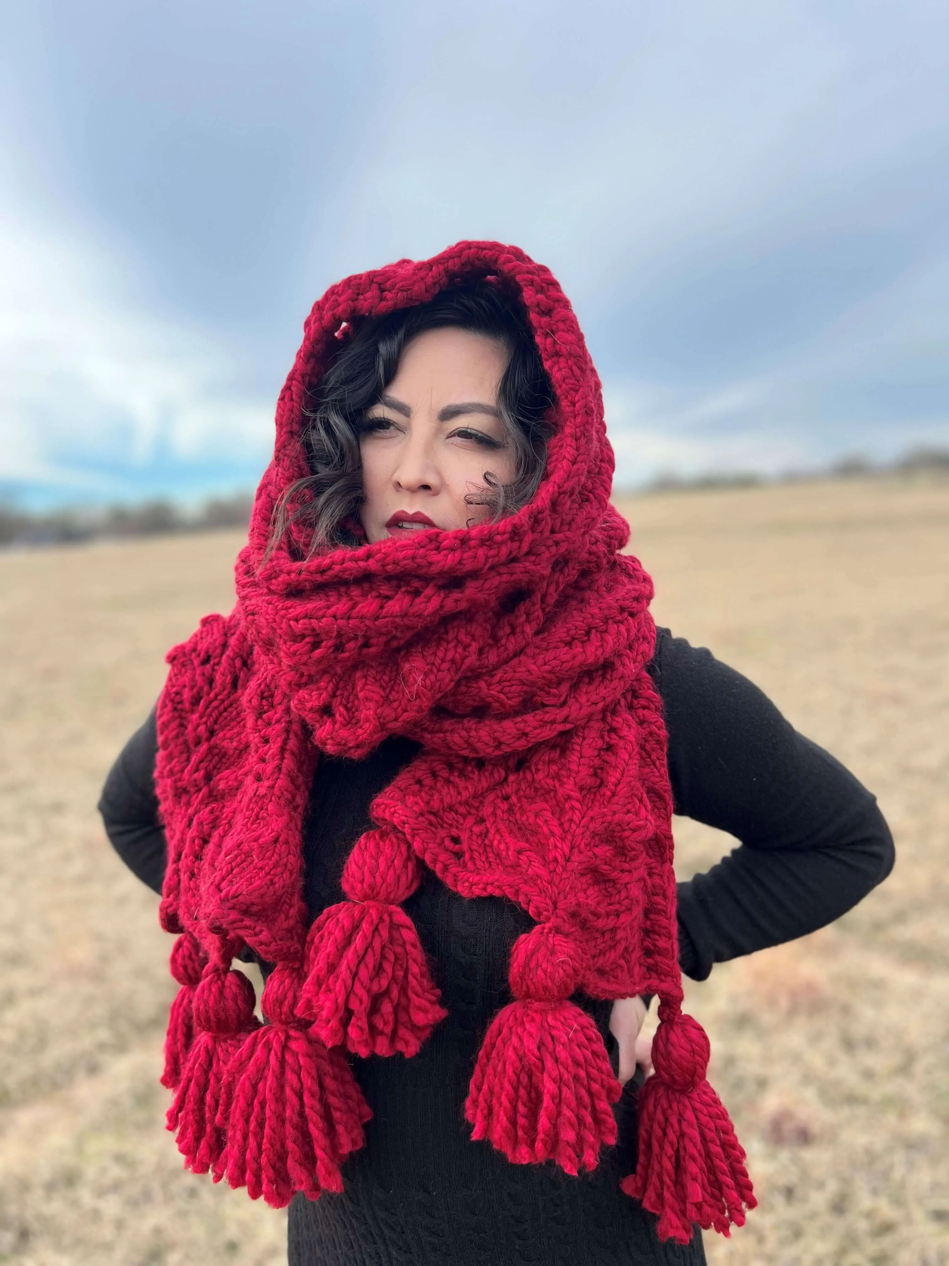Knit Kit - Frost Flowers Scarf