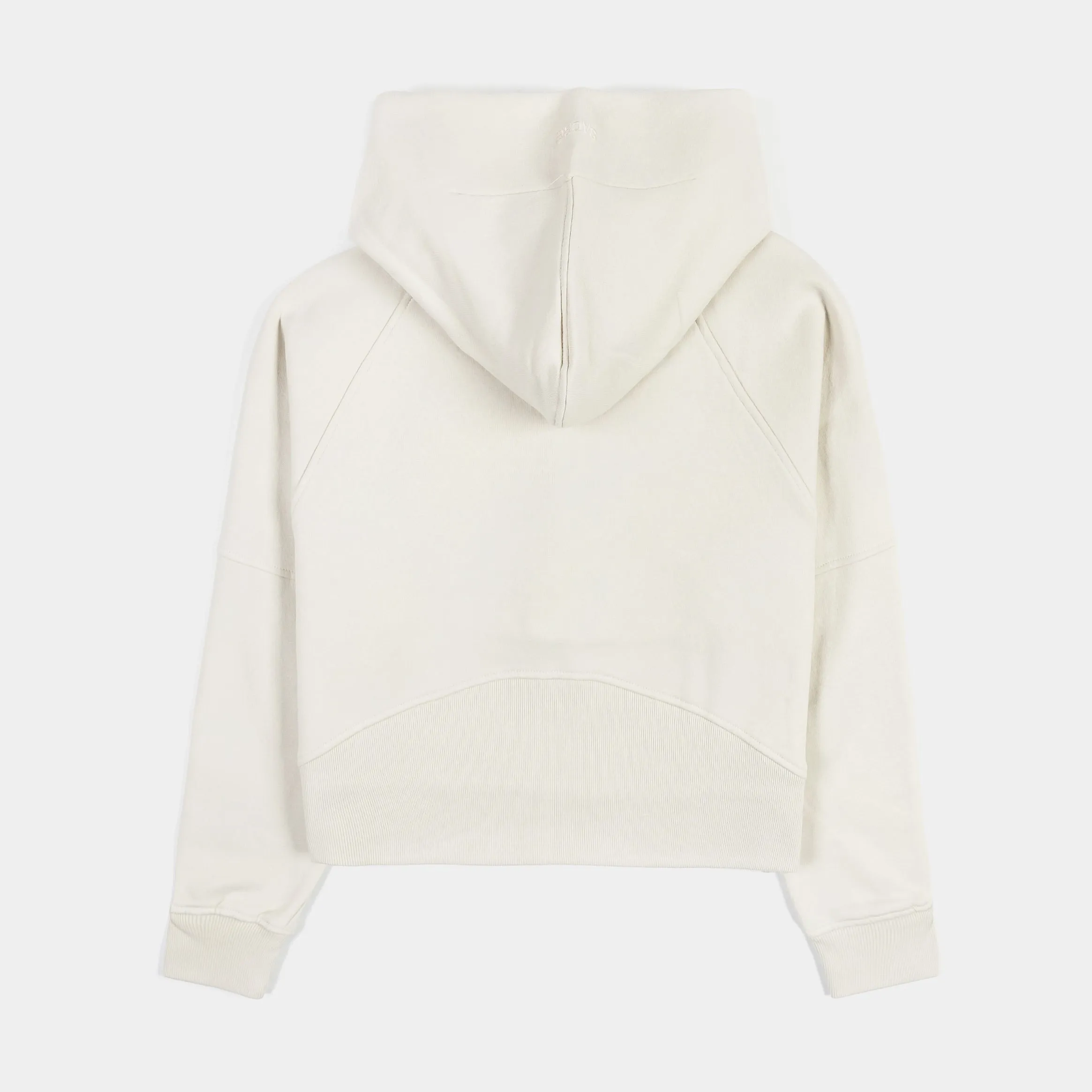 Logan Half Zip Womens Hoodie (White)