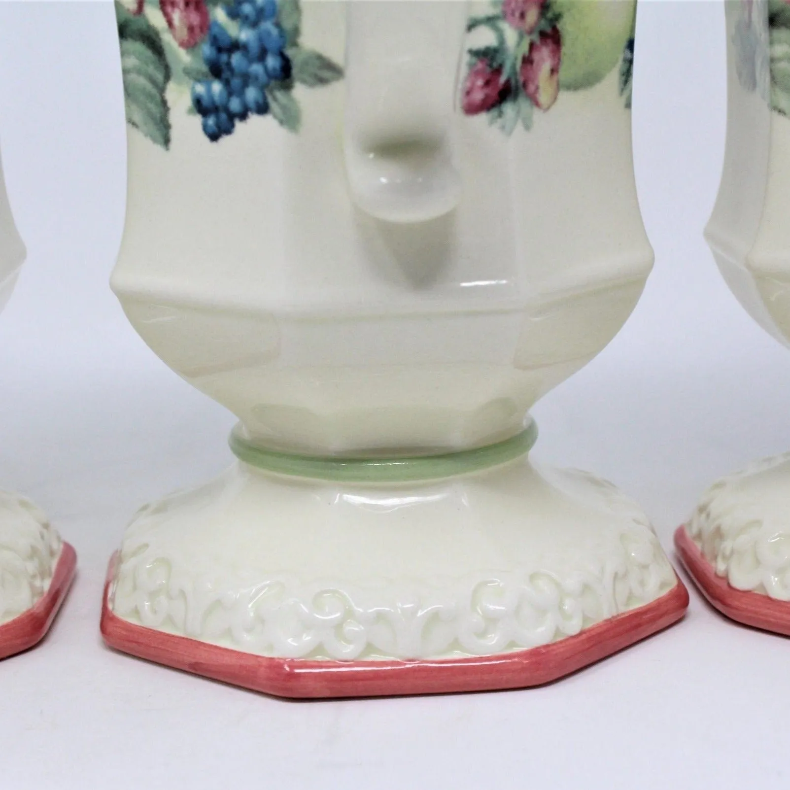 Mugs, Avon, Sweet Country Harvest, Set of 4, Pedestal, Vintage