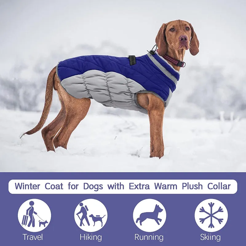 Padded Vest Jacket Dog Winter Coat Windproof Warm Winter Dog Jacket