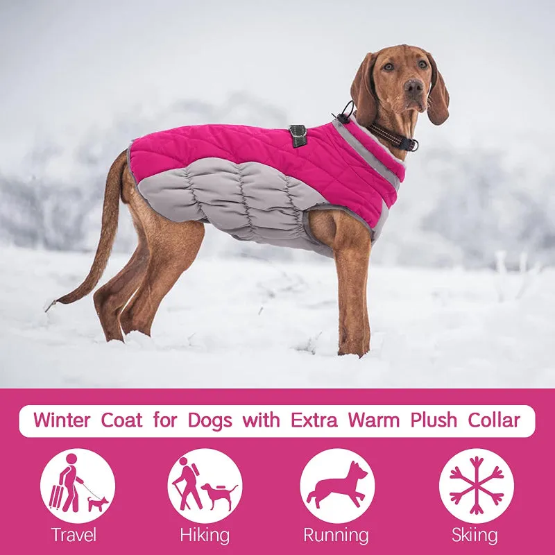 Padded Vest Jacket Dog Winter Coat Windproof Warm Winter Dog Jacket