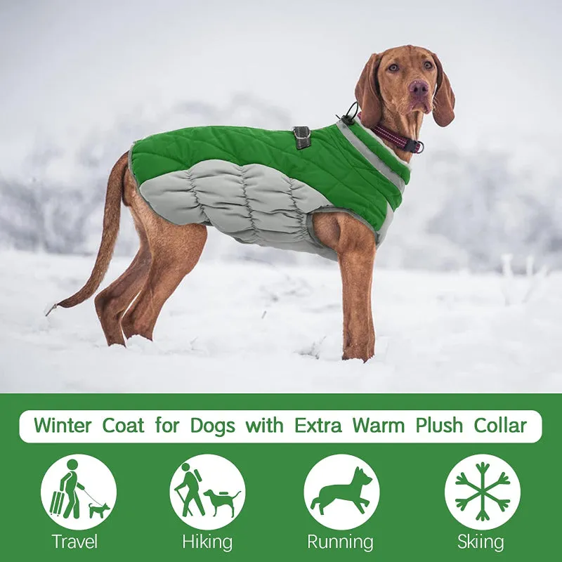 Padded Vest Jacket Dog Winter Coat Windproof Warm Winter Dog Jacket