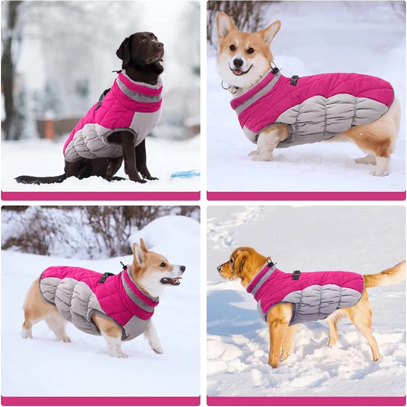 Padded Vest Jacket Dog Winter Coat Windproof Warm Winter Dog Jacket