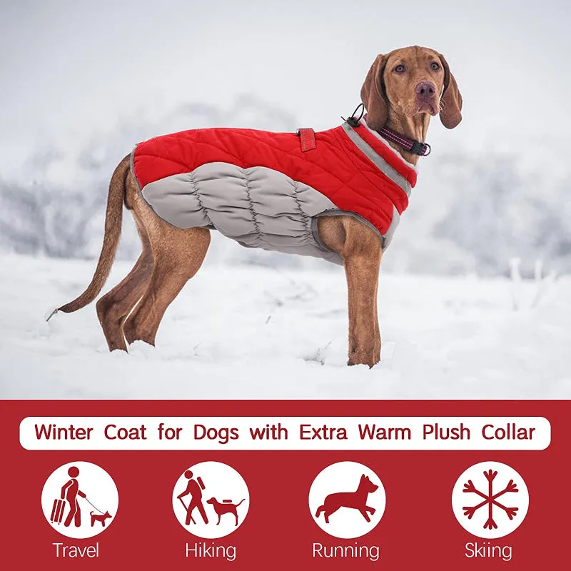 Padded Vest Jacket Dog Winter Coat Windproof Warm Winter Dog Jacket