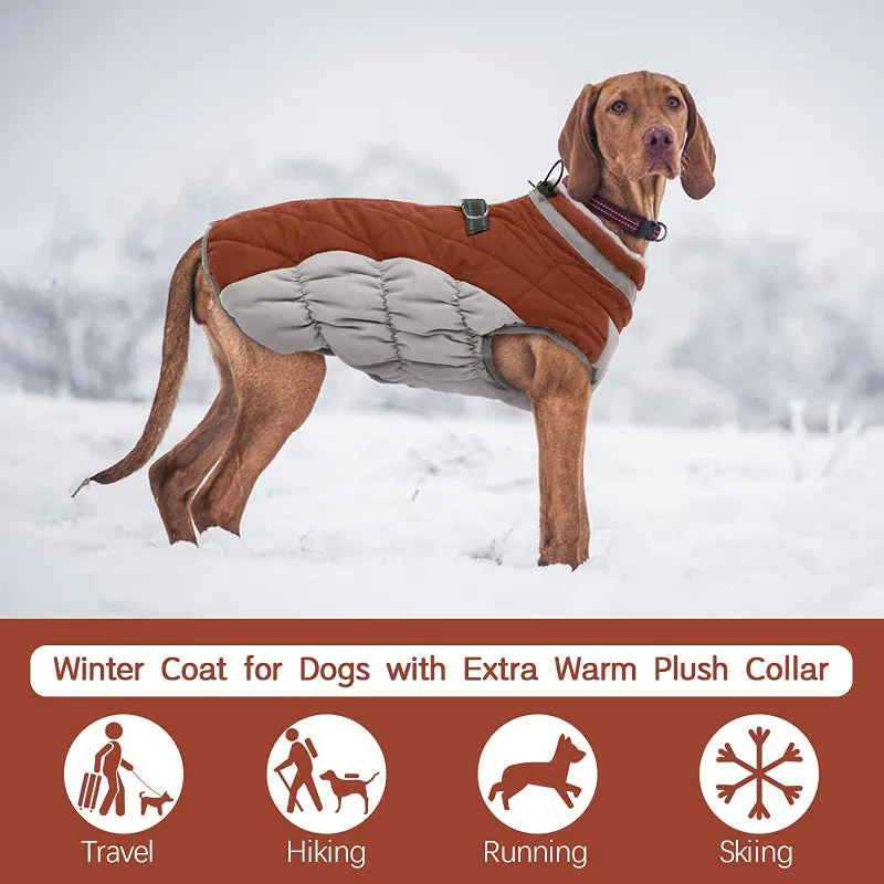 Padded Vest Jacket Dog Winter Coat Windproof Warm Winter Dog Jacket