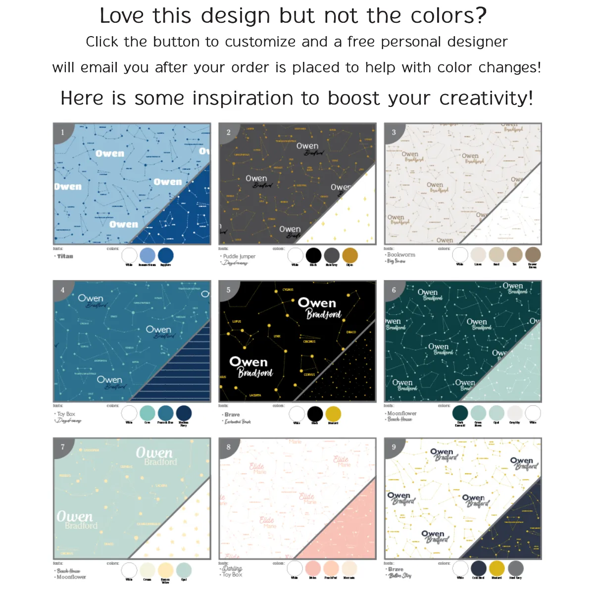 Personalized  Hooded Poncho Towel | Captivating Constellations