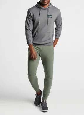 Peter Millar Lava Wash Custom Hoodies, Gale Grey