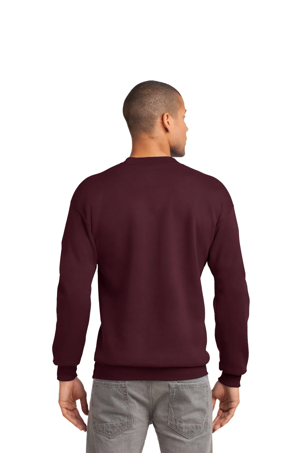 Port & Company Tall Essential Fleece Custom Sweatshirts, Maroon
