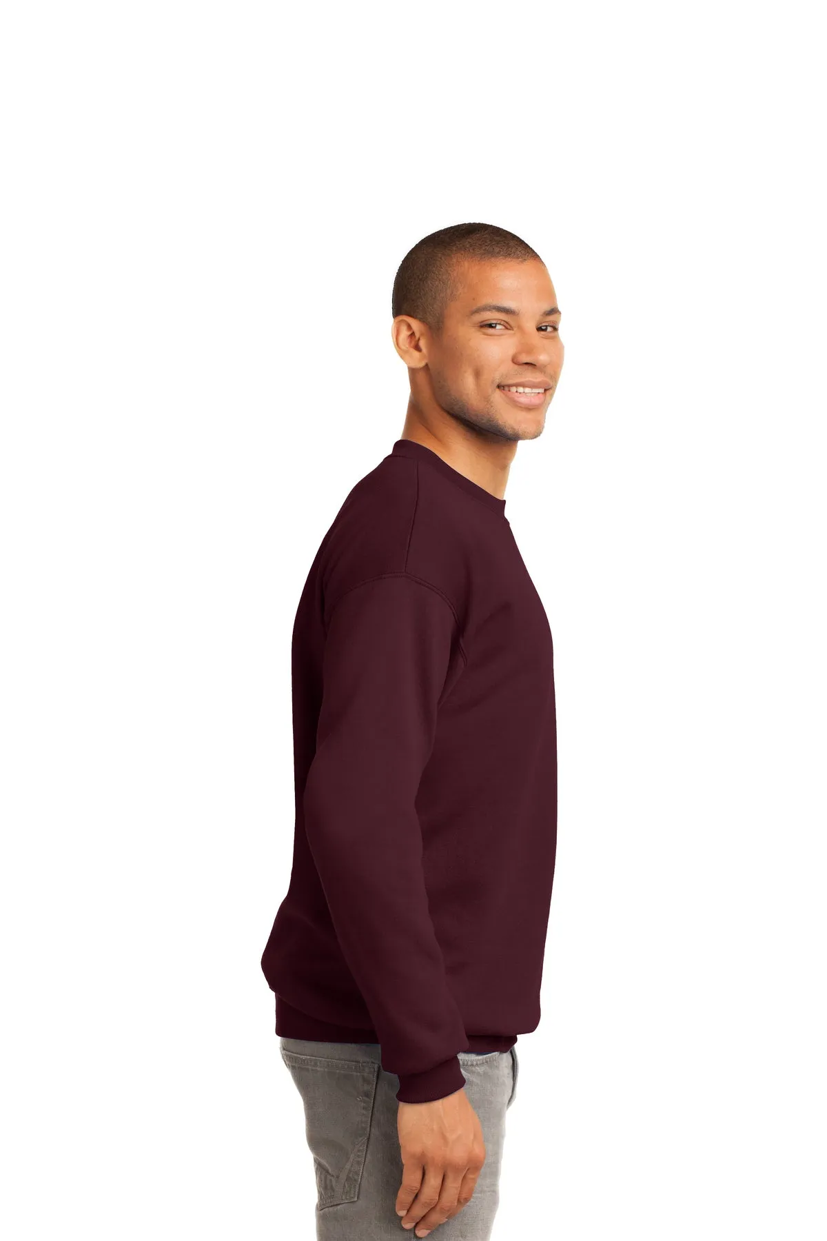 Port & Company Tall Essential Fleece Custom Sweatshirts, Maroon