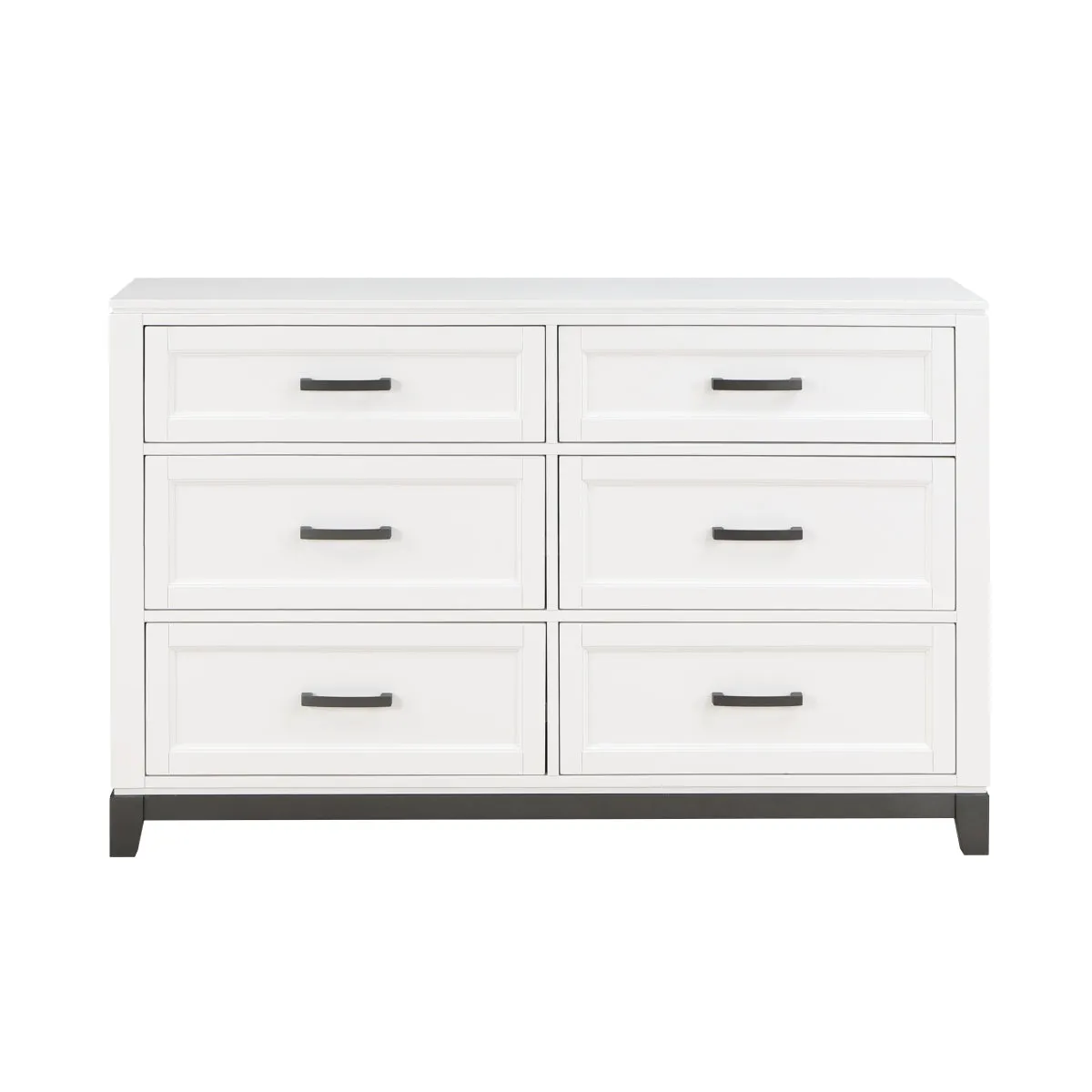 Rustic Elegance Dresser with 2-Tone Finish & Metal Accents