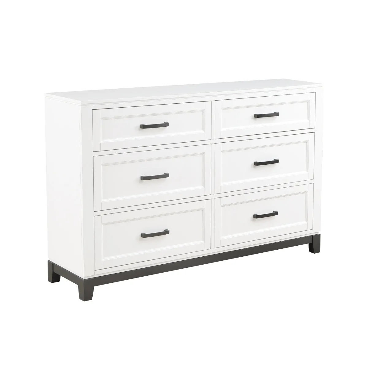 Rustic Elegance Dresser with 2-Tone Finish & Metal Accents