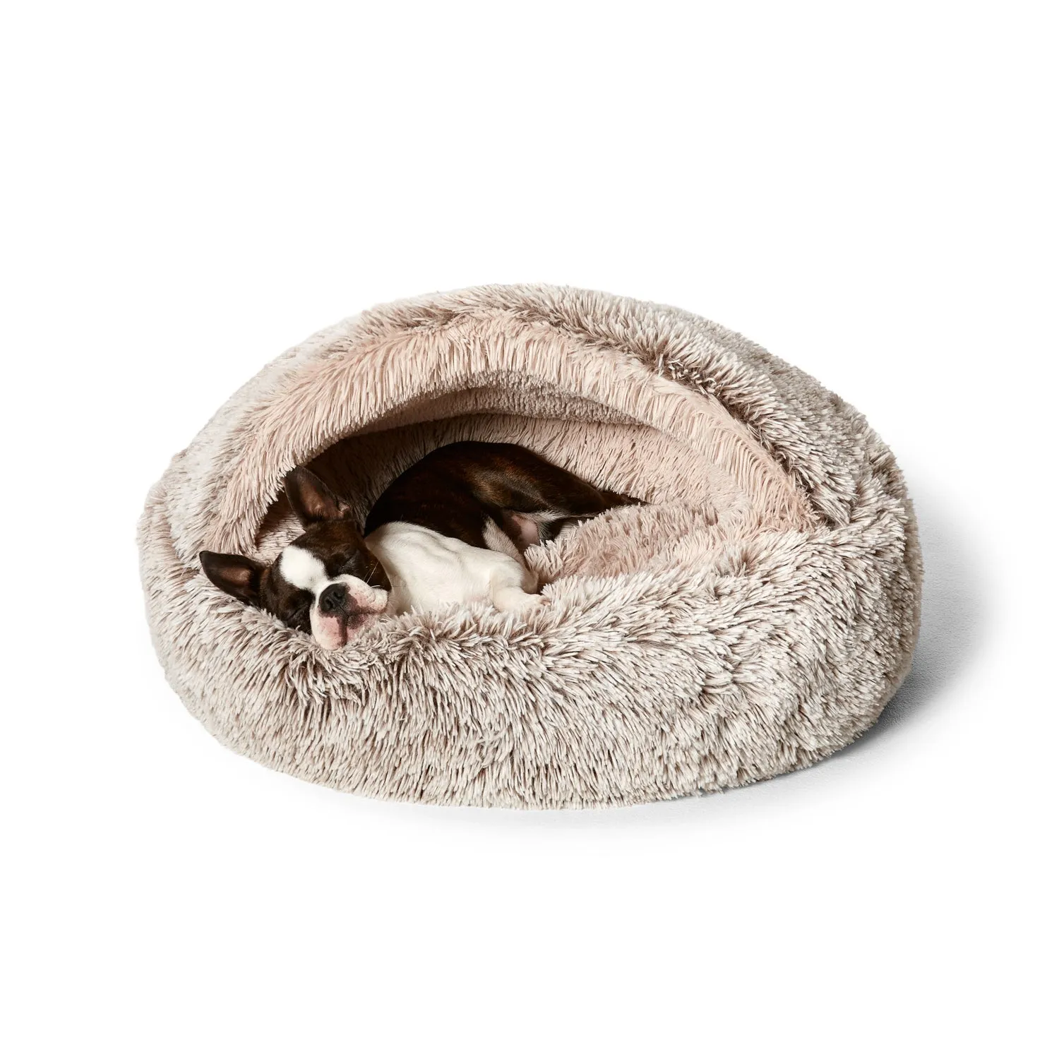 Snooza Hooded Cuddler Soothing and Calming Mink Dog and Cat Bed Small
