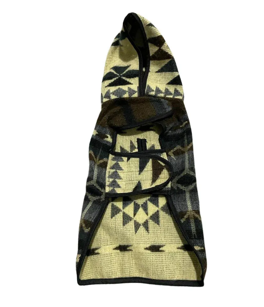 Soft Tribal Hooded Artisan Dog Coat